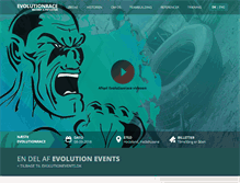Tablet Screenshot of evolutionrace.dk